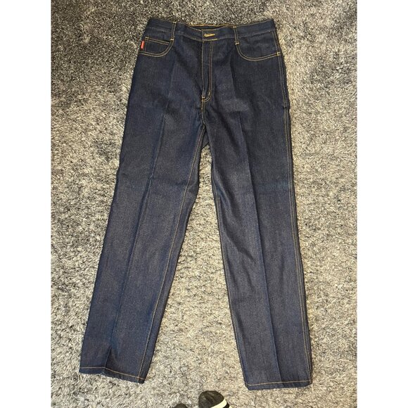 Vintage Braxton European Collection Blue Denim Jeans Size 34 L3 - Picture 2 of 4